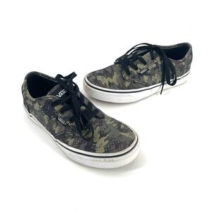 VANS Atwood Green Mixed Camo Lace Up Casual School Athletic Comfort Sneaker